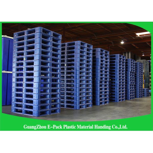 Single Face Small Plastic Pallets With Steel Tubes Inside , Light Duty Mini Plastic Pallets