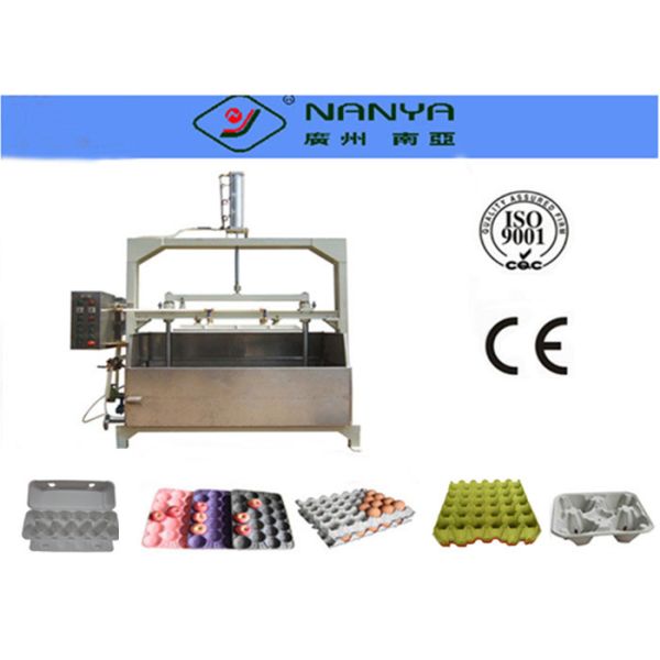 Semiautomatic Recycled Waste Pulp Tray Machine Making Fruit / Medical Tray