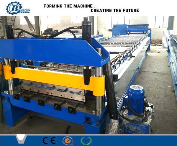 Buy Single Decking Roof Panel Roll Forming Machine , Metal Roof Sheet Roll Former Machine at wholesale prices