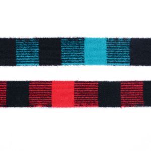 KJ20035 Knit Velvet Nylon 3.8cm Jacquard Woven Ribbon