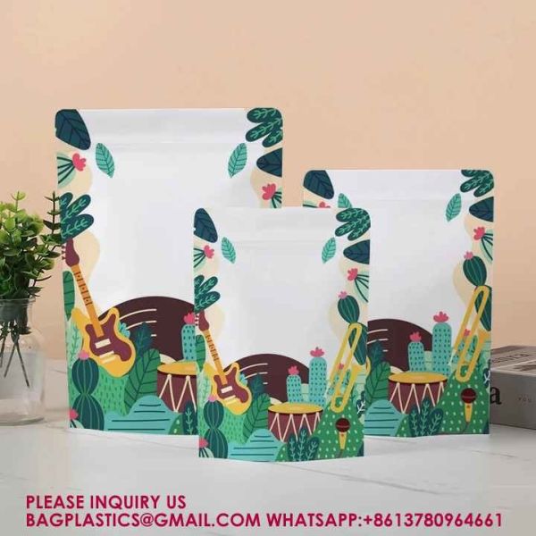 Packaging Sweets Tea Biscuits Aluminium Foil Bags Self-Standing Zipper Packaging Bags