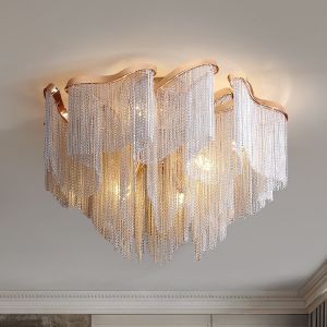 Traditionally chandelier Living room Bedroom modern Ceiling Light Fixture tassel