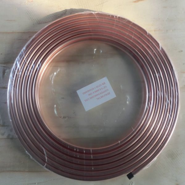 ASTM B280 3/8" Copper Pair Coil Tube Air Conditioner Copper Pipe In Soft Type