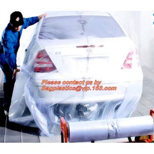 China Plastic drop sheet/cloth(fastmask masking film),Disposable car cover,5 in 1 auto clean kits(Disposable seat cover, steer on sale