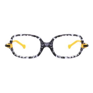 Customize Logo Acetate Frame Glasses Rectangle 4 Color Children Eye