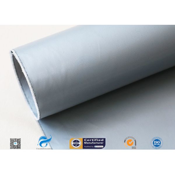 360GSM Plain weaving silicone coated fiberglass cloth For Hot Air Tunnel Curtain