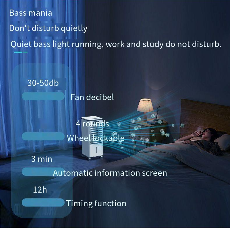 Silk screen printing household spray refrigeration fan air conditioner water-cooled fan
