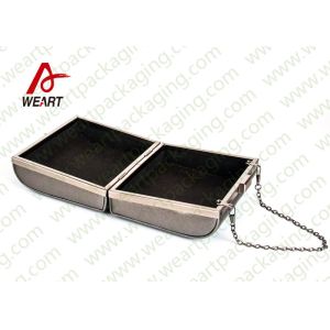 China Grey Cardboard Gift Contanier Customized Paper Box Flat Tape Rope on sale