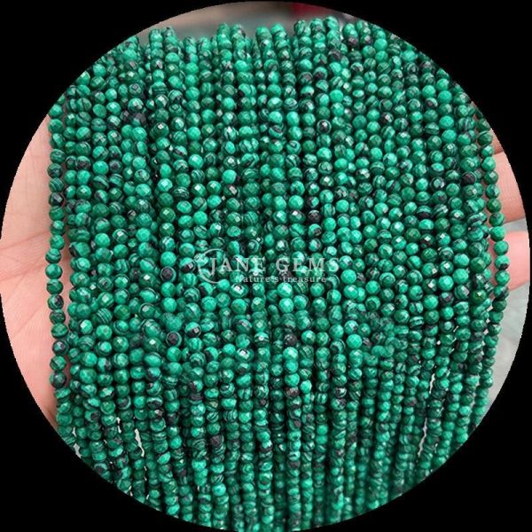 DIY Jewelry Making Gemstone Various Types Apatite Malachite Mini Faceted Loose Bead Strands Healing Crystal Stones