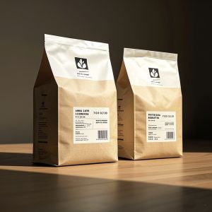 Transparent Window Stand-Up Mylar Bags - Oxygen Absorber For Coffee / Nuts