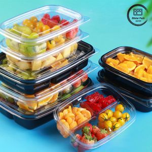 Customized Plastic Salad Box Takeaway Convenient Fruit Packaging Solution