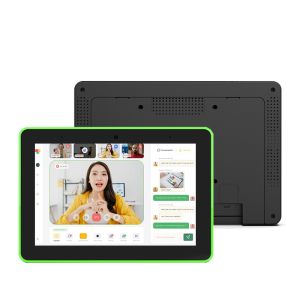 8 inch wall mount business Touch screen POE NFC android tablet pc with LED light