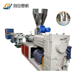 22 1 Screw L/D Ratio Plastic Dual Electric Conduit Pipe Making Machine for CPVC