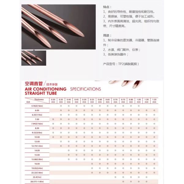 1/4 3/8 15m 10m Air Conditioner Copper Pipe 20m Refrigeration Copper Tube