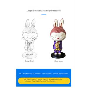Factory Custom OEM Cute 3D Mini Figure Anime Phone Cable Bite Toy custom plastic