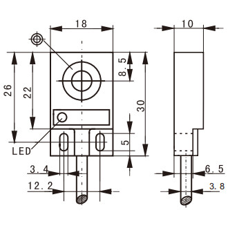 SR-SL-QF18 500Hz Proximity Switch Sensor Q8 Proximity Inductive Sensor ABS Sheating