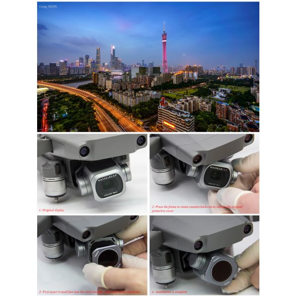 6 In1 Drone Accessories Drone Camera Filters For DJI Mavic 2 Pro Filters Universal Phone Lens