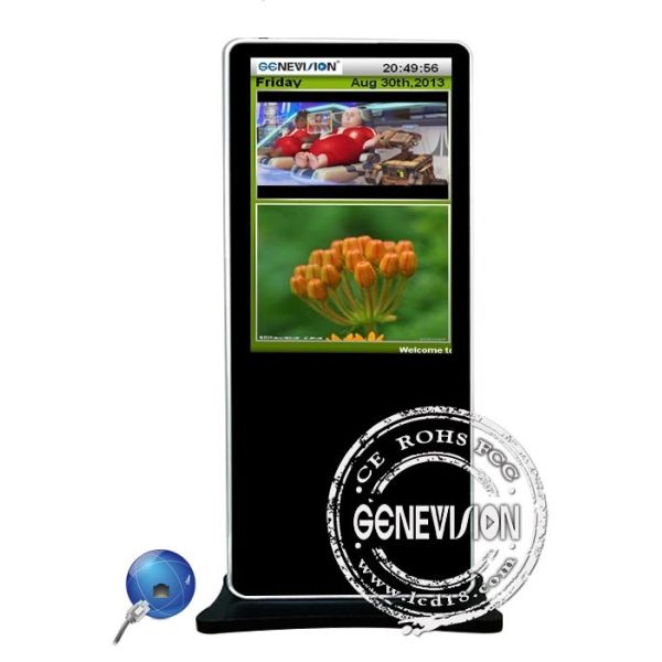 4000:1 Contrast Ratio 46 inch kiosk lcd Digital Signage with 3g