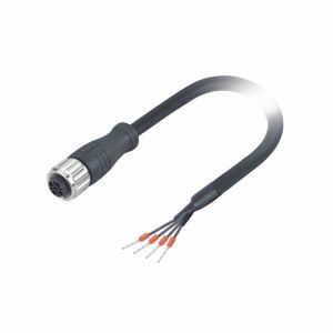 M12 Sensor Actuator Cable S Code Terminals For Motor Encoder PLC Drives