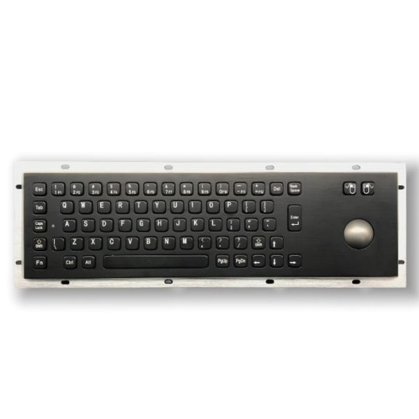 Stainless Steel Mechanical Industrial PC Keyboard With Trackball Maintenance