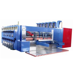 Corrugated Cardboard Sheet Printing Solution 4 Color Flexo Printer Slotter Die