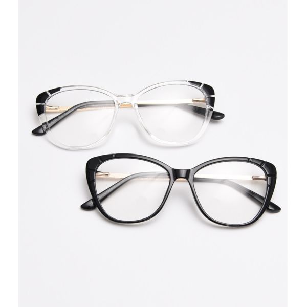 Fashion Ladies Oversized Tr90 Glasses Frames Tr90 Blue Light Glasses