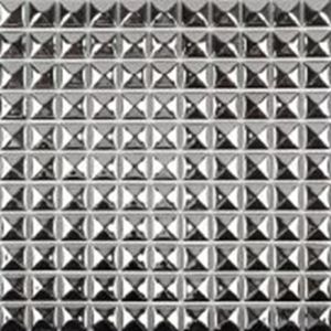 Decorative Silver Metallic Floor Tiles , Solid Mirror Metallic Mosaic Bathroom