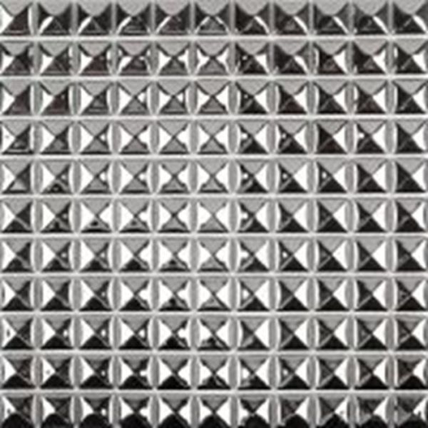 Decorative Silver Metallic Floor Tiles , Solid Mirror Metallic Mosaic Bathroom