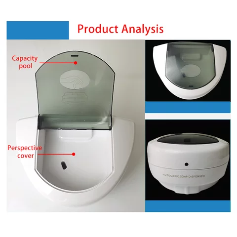 Home Lotion&Soap Dispensers Automatic Sensor Hand Sanitizer Wall-Mounted Soap Dispenser Hotel Bathroom Soap Dispenser So
