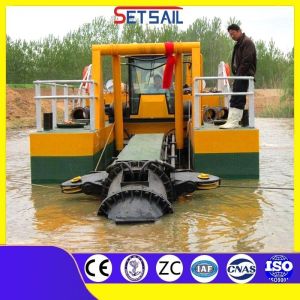10 Inch Siemens PLC Diesel Engine River Sand Dredger with Cyclone Type