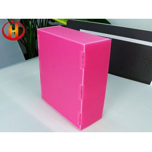Lightweight Pink Custom Corrugated Plastic Boxes Printable