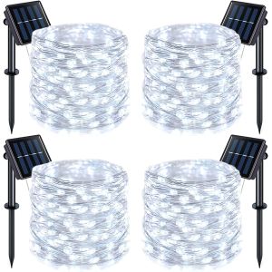 400pcs LED Solar Fairy Lights 8 Modes Solar Powered Twinkle Lights For Garden