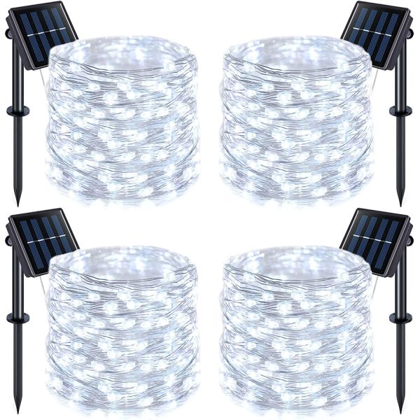 400pcs LED Solar Fairy Lights 8 Modes Solar Powered Twinkle Lights For Garden