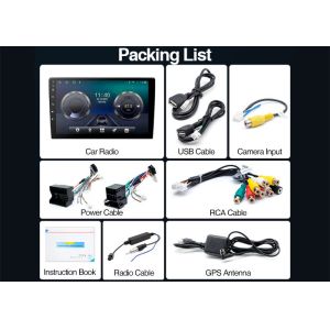 Android 10 Inch Head Unit FM Bluetooth WIFI GPS Double Din Car Media Player