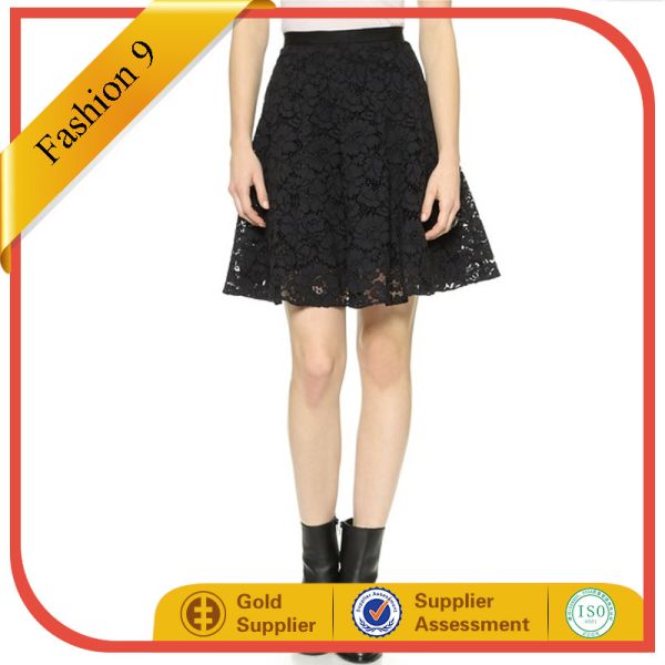 Buy a floral lace mink skirt at wholesale prices