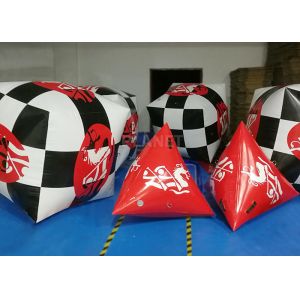 2 Meter Water Marine Marker Buoys Inflatable Cube Buoys OEM Service
