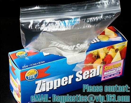 resealable, reclosable trasnparent freezer plastic Zip lockk bag, Reclosable