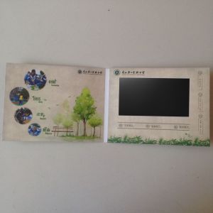 7" LCD Video Greeting Card/LCD Video Brochure/LCD Video Book for advertisement,