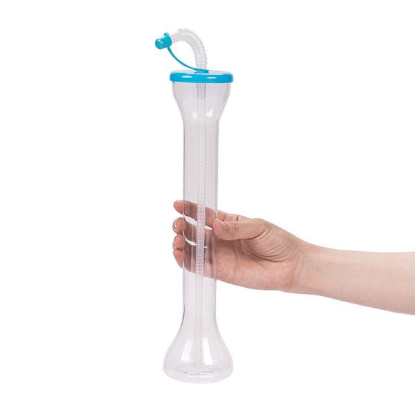 PET Party Yard Cups With Lids And Straws Luau Plastic Yard Glasses For Party Event