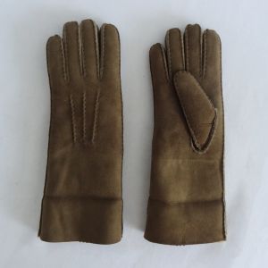 Promotional shearling sheepskin gloves Australia double face sheepskin leather
