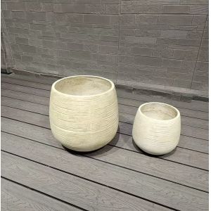Modern Fiber Clay Planter D430*H480 Enhance Your Plant Display