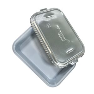 Aluminum Foil Airline Food Packing Container With Foil Lids Environmentally