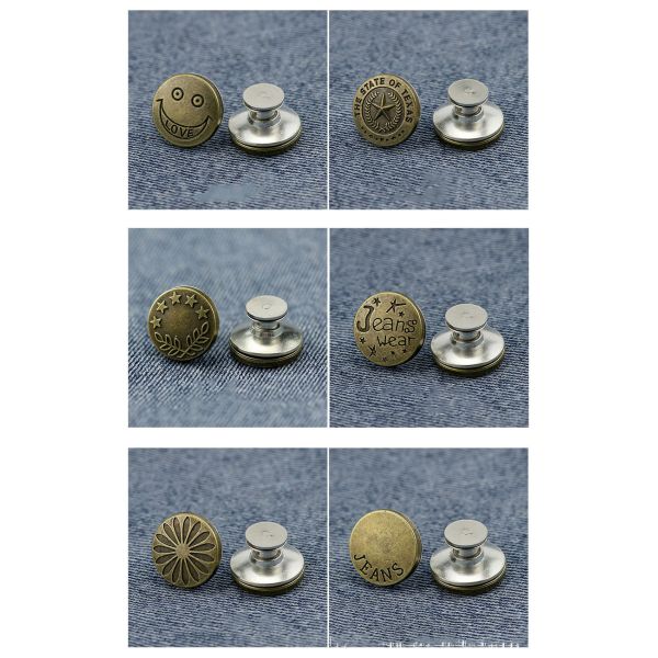 High Quality For Suit Decorative Custom Snap Jeans Rivet Embossed Metal Button Metal Press Snap Button