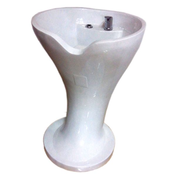 Buy Fiberglass Salon Equipment Parts Free Standing Sink With 82cm Height at wholesale prices