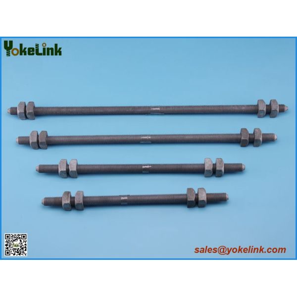 Hot dip galvanized carbon steel Double arming bolt