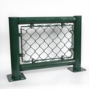1.8M Anti Rust Chain Link Fence Green Powder Coated Garden Fencing