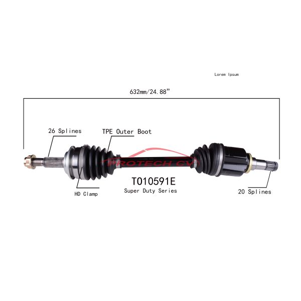 Buy Toyota Left Right Front Cv Shaft Front Axle Assembly Replacement at wholesale prices