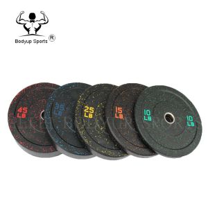 Colourful Fitness Weight Plates Crumb Bumper Plate 5kg-25kg Weight