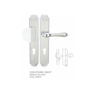 Antique Copper Zinc Alloy Door Handle Iran Style Stainless Steel Lock Body