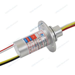 Small compact structure capsule slip ring with electric power and option